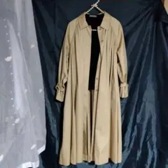 レトロ　ソフトトレンチコート　Mサイズ