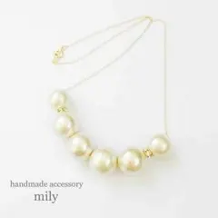 コットンパール ネックレス