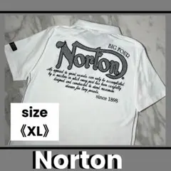 Norton (XL)ポロシャツ ホワイト 総刺繍 バック 白 トップス 大きいのサムネイル