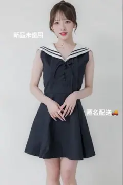 即購入歓迎！セーラーノースリーブワンピース