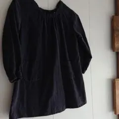 コーデュロイ ワンピース スモッグ風