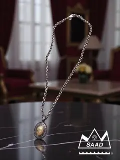 SAAD◎ネックレス◎SILVER925◎K24GP◎チェーン◎ペンダントトップ SAAD サード 石付き ペンダントトップ ネックチェーン