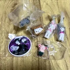 ガチャガチャ　めじるしアクセサリー　サンリオ　ライブキャラクター　セット