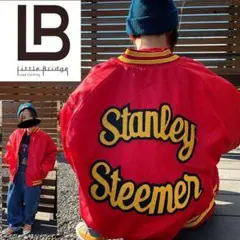 80sヴィンテージ　USA製　中綿ナイロンジャケット　企業ロゴ刺繍入手困難古着.