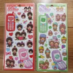 モンチッチ 平成はぴふぉん ステッカー 2種セット