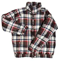 チェックダウンジャケット ダウンジャケット