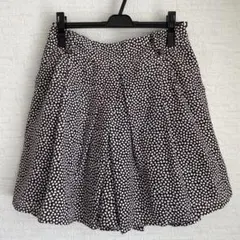 フレアショートパンツ　フレアキュロット　Ｍサイズ　レディース　茶色
