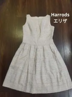 美品♪ELISA ハロッズ ツイード ノースリーブワンピース ピンクのサムネイル