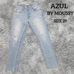 AZUL BY MOUSSY レディースデニムパンツ　ダメージ　サイズ　２９