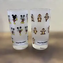 東京ディズニーランド ミッキーマウス チップとデール グラス 2個セット