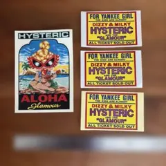 ヒステリックグラマー　ステッカー3枚　ヒステリックミニ　ステッカー付きハガキ