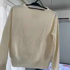 OPAQUE.CLIP アイボリー 長袖薄手ニット