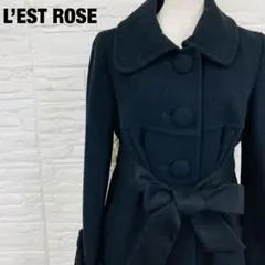 L'EST ROSE ウールコート ブラック サイズ２