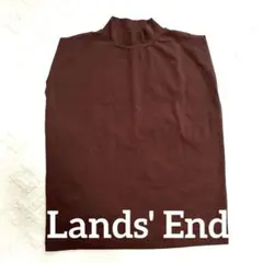 Lands' End ブラウン ハイネック タンクトップ M