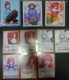 五等分の花嫁カードゲーム スリーブ＆カードセット 4種