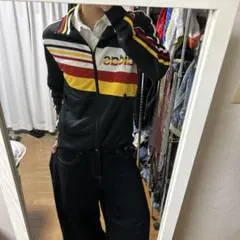 希少カラー adidas 90s トラックジャケット ドイツカラー 万国旗タグ