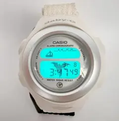稼働 CASIO Baby-G BG-097 ホワイト デジタル腕時計