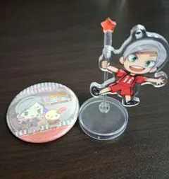 ハイキュー!!　灰羽リエーフ　アクリルキーホルダー　サンリオ缶バッジ　セット