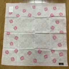 新品　ランバン　大判ハンカチ　ピンク