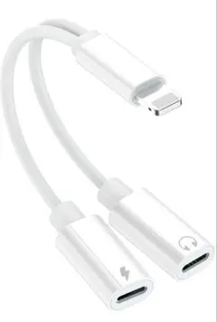 3」iPhone イヤホンジャックイヤホン 変換 2IN1 充電 音楽