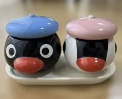 【PINGU】ピングー&ピンガ ミスドミニポット　シュガーポット　非売品