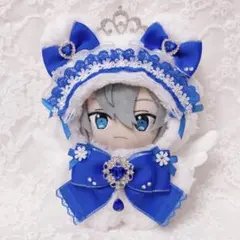 おすわり✧ぬい服✧うさぎ✧水色✧いつぬい✧にじぱぺっと✧10cm