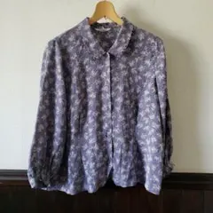 花柄 ブラウス 長袖