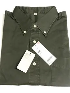 ユニクロ　綿100% ボタンダウン長袖ツイルシャツ　XXLサイズ　★こ6949