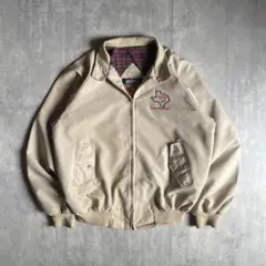 【80s vintage】スイングトップ　企業物　usa製　裏地チェック　短丈