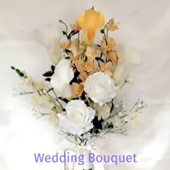 （土日Sale）ウェディングブーケ　クラッチブーケ　カラー　バラ