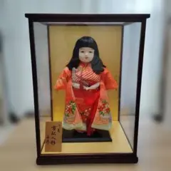 ☆極美品【久月】正絹市松人形13号／ガラスケース付き☆ - メルカリ