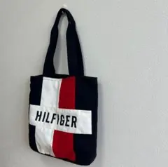 HILFIGER トートバッグ ネイビー/レッド