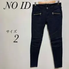 ノーアイディー　NO ID バイカーデニム　サイズ2 スキニーストレッチのサムネイル