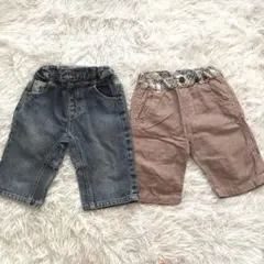 子供服 ベビー服 95 ハーフパンツ 2枚セット FO KIDS デニム