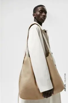 ZARA / ソフトレザーショルダーバッグ