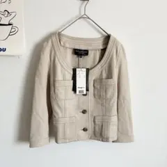 ボディドレッシングデラックス　新品　タグ付き　ノーカラージャケット　ストレッチ