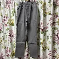 グレー ゴムウエスト チノパン　Lサイズ