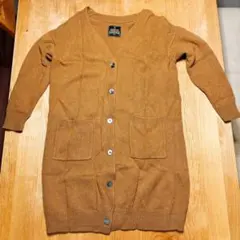 【HAMILTON LAMBSWOOL】ロングカーディガン ブラウン F 秋冬