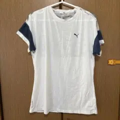 PUMA TRAINING 半袖Tシャツ ホワイト/ダークブルー