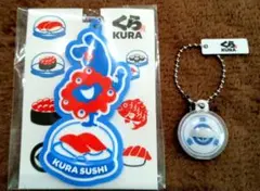 新品KURA SUSHI2025大阪万博ミャクミャクといかのキーホルダー2セット