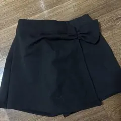 ZARA リボン付き黒ショートスカート 6