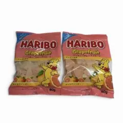 ハリボー グミ グレープフルーツ 80g × 2袋セット HARIBO