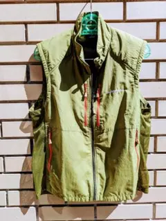 mont-bell メッシュ背面ベスト Mサイズ オリーブグリーン