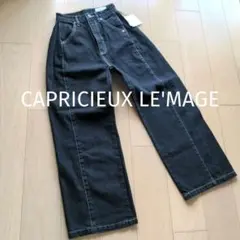 CAPRICIEUX LE'MAGE サイドタックデニム ブラック 36のサムネイル