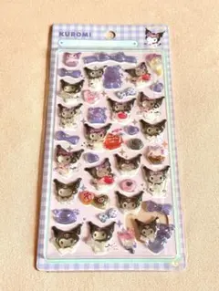 サンリオ ボンボンドロップシール　クロミ　ぷくぷくシール・3Dシール