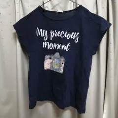 GU ネイビー Tシャツ 140