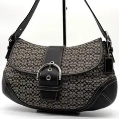 COACH コーチ ソーホー ワンショルダー ミニシグネチャー ブラック