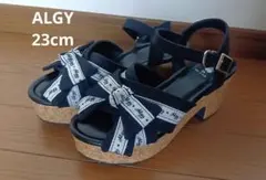 アルジーALGY☆厚底サンダル☆23cm☆リボン