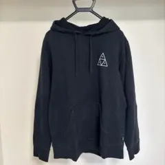 HUF ブラック パーカー トライアングルロゴ