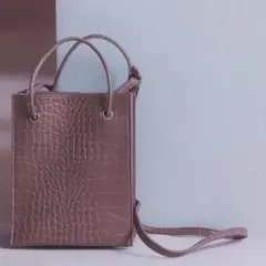 Andemiu ショルダーバッグ ピンク ブラウン レディース バッグのサムネイル